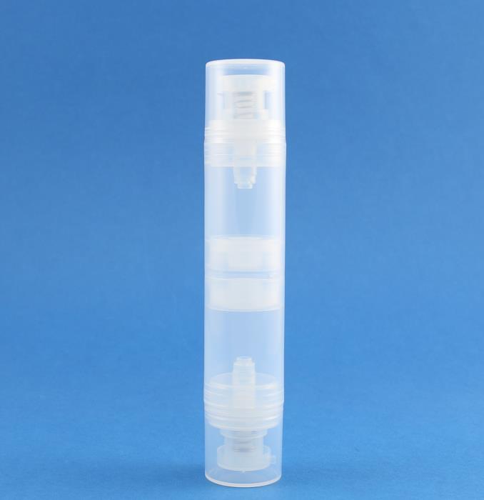 15ml Natural Polypropylene Twin Stack Airless Bottle Pack